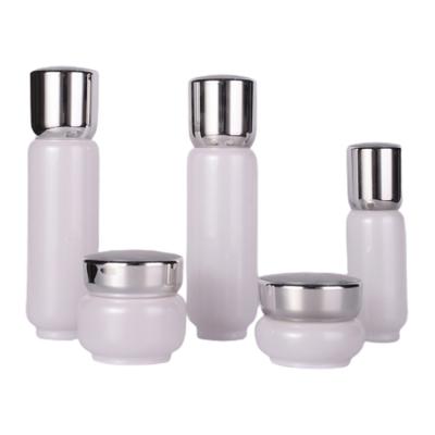 China Wholesale empty cosmetic packaging skin care set glass bottle manufacturers cosmetics packaging china white luxury cosmetics packaging for sale