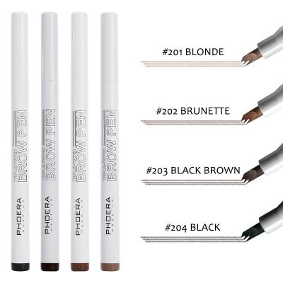 China PHOERA Waterproof Triple Brow Pen 4 Colors for sale