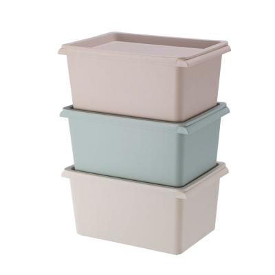 China New Next Viable Plastic Stackable Wall Crates Snacks Solid Smart Basket Storage Bins With Lids for sale