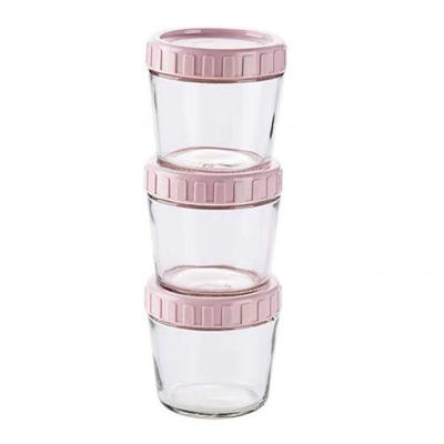 China Wholesale Freshness Preservation BPA Free Mini Glass Food Storage Pantry Containers Water Glass Jar For Kitchen for sale