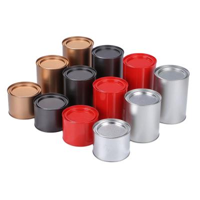 China High Quality Resealable Food Coffee Cans Food Container Tea Tin Dry Storage Tinplate Caddy Box for sale