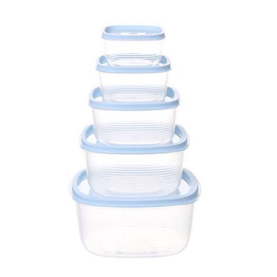 China Freshness Preservation Bpa Food Self Storage Container Set Clear Plastic Food Organization For Supplies Cereal Rice Cooking Sugar for sale