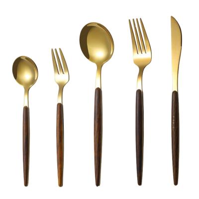 China Best Modern High Quality Tableware Food Knife Fork Spoon Set Outdoor Portable Tableware for sale