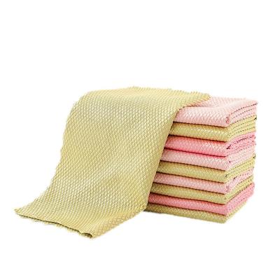 China Kitchen Customized Reusable Dish Towels Brick Textured Washing Cloths Super Absorbent Cleaning Cloths for sale