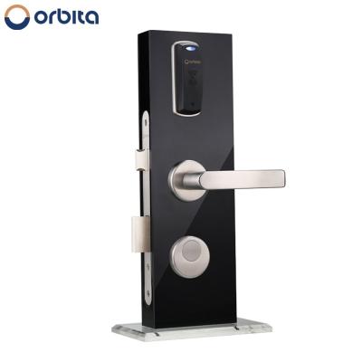 China Star Hotel RFID Digital Smart Card Door Handle Locks, Swipe Key Card Door Lock Hotel for sale