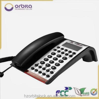 China Guest room of high quality white or black color hotel guest room telephone, PBX telephone set for sale