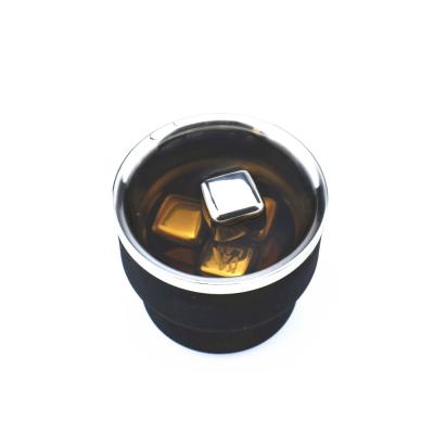 China Sustainable Double Wall Stainless Steel Ice Cup With Lid for sale