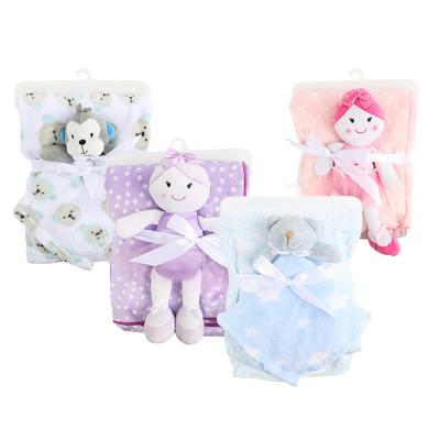 China Anti-Static Baby Comfort Blanket Cover Cute Funny Printed Flannel Nap Blanket For Kids for sale