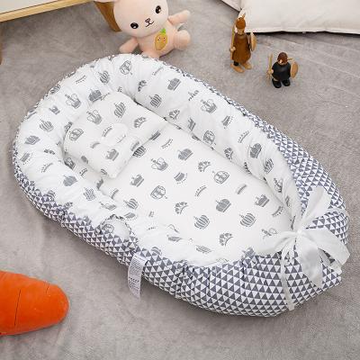 China Modern High Quality Collapsible Removable Portable Crib Fully Removable Pillow Baby Crib for sale