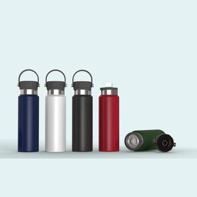 China Sustainable Sports Glass Water Bottle Fitness Flasks Vacuum Motivation Smart Cups for sale