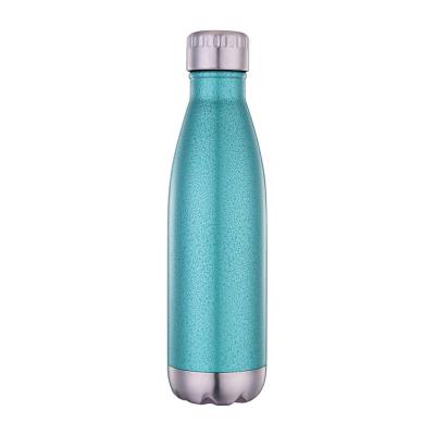 China Sustainable Steel and Stainless Steel Promotional Vacuum Double Flask Water Bottle for sale