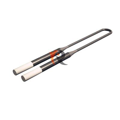 China Hotels U Shape MoSi2 Industrial Heater 1800C For Furnace Heating for sale