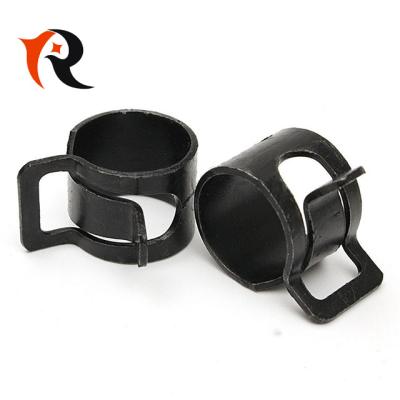 China Clamp Black Color Spring Clamps 12mm Diameter Pipe Clamp for sale