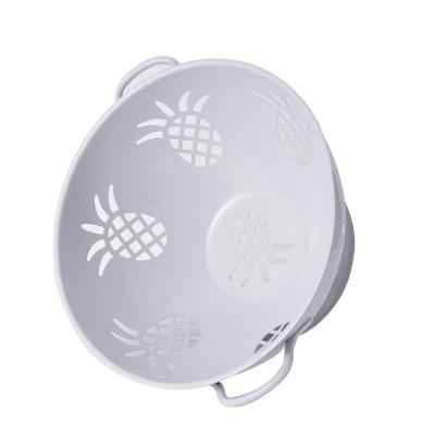 China Good Quality Sustainable Reliable Fruit Enamel Stainless Colander With Steel Ring for sale