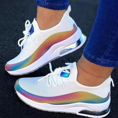 China Trend Hefei fashion SY European and American women's sneakers flat sports shoes for sale