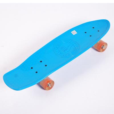 China Youth Mini Cruiser New Design Customized Discolored 27 Inch Skateboard Fish Colorful Plastic Skateboard for sale