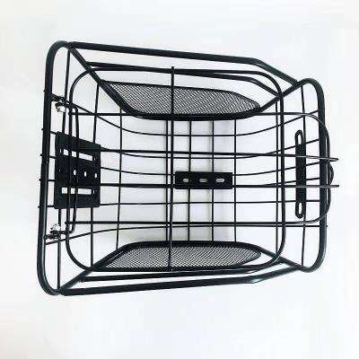 China Durable bicycle basket with quick release rear wheel and front wheel, quick disassembly basket for sale