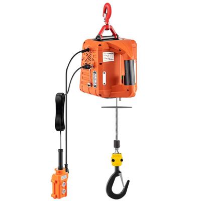 China 110V-250V Mini Electric Hoist Lifting Tools Goods Electric Windlass Winch Hoist Wire Rope Hoist Traction Portable Electric Crane for sale