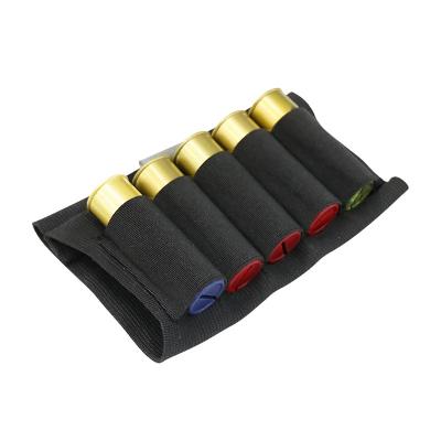 China Durable Hunting Shotgun 5 Shells Cartridge 5 Series Butt Stock Shotgun Shell Belt for sale