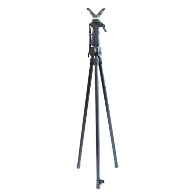 China Shooting Club Hunting Shooting Accessories Telescopic Shooting Stick Yoke Tripod Hunting Stick Rotating V-shaped for sale