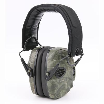 China ANSI Standard Electronic Ear Muff Gun Chain Hearing Protection Electronic Ear Muffs Pulling Ear Muffs Industrial Noise Canceling Winter Safety Ear Muffs for sale