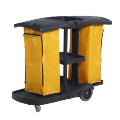 China Commerical Trolley Cleaning Cart Doorman with Cover Multifunctional Trolley for Hotel Room Service-YG08180B for sale