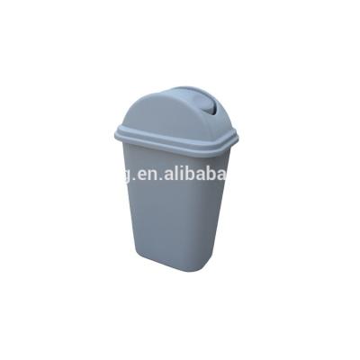 China 24L/35L Sustainable Plastic Trash Bin Waste Bin With Swing Lid For Room/Office/Household for sale