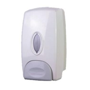 China Foam Material White Plastic Soap Dispenser 1000ml ABS Wall Mount Hand Soap Dispenser Liquid Dispenser With Press for sale