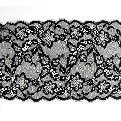 China Elastic Sample Loose Knitting Floral Swiss Lace Fabric Sample Lace Fabric for sale