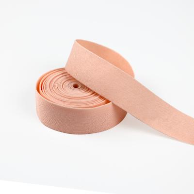 China Factory Price Custom Elastic 20mm Knit Bra Strap Wide Band Flat Bra Elastic for sale