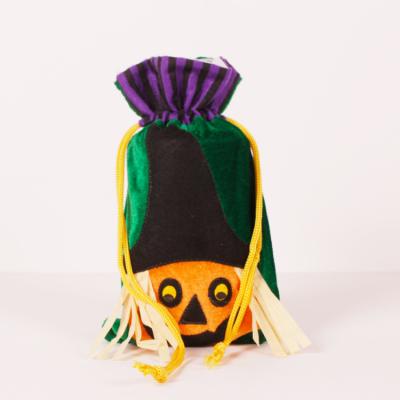 China 2021 Sweet Small Portable Storage Drawstring Bag Candy Gift Bag Halloween Party Supplies for sale