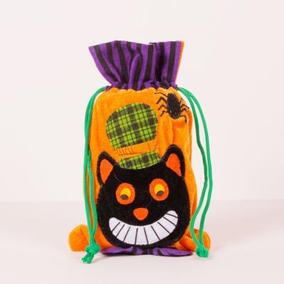 China Portable Trick or Treat Bags Halloween Candy Bag Totes Gift Bags Other Holiday Supplies for Kids Girls Boys Felt Bucket for sale