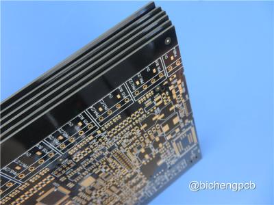 China M6 High Speed PCB Panasonic R-5775 Low Loss Multilayer Circuit Board Immersion gold PCB and black circuit board for sale