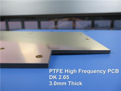 China Metal Based High Frequency PCB Built on 3.0mm Teflon (PTFE) 1.0oz with Immersion Gold for Radio Device for sale