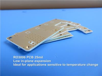 China Rogers RF PCB Made on RO3006 25mil 0.635mm DK6.15 With Immersion Gold for Power Amplifiers and Antennas for sale