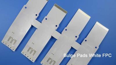 China White Flexible PCB Board on PET with Bulge Pads and Immersion Gold for Printer for sale