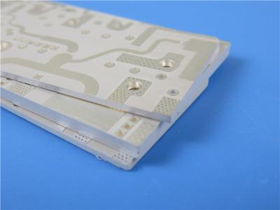 China Taconic RF-60A RF PCB white soldermask Built on 50mil 1.3mm Core With Immersion Silver For Power Amplifiers for sale