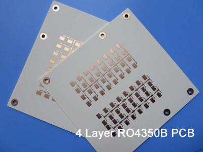 China 6-Layer Hybrid PCB Built on Rogers RO4350B Microwave Material and ITEQ IT180A High Tg Substrates with Immersion Gold for sale