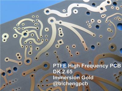 China Dual Layer F4B High Frequency PCB board with 1.5mm PTFE (Teflon) thickness, 3 oz of copper, and immersion gold for sale