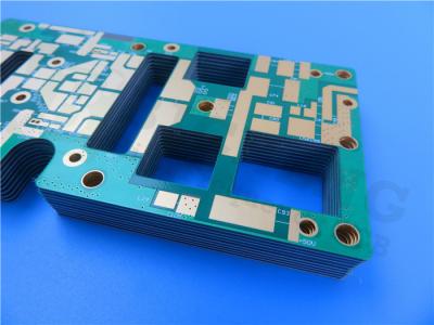 China Rogers PCB RT/Duroid 5870 material substrate 62mil no via copper covered with Immersion gold &green soldermask for sale