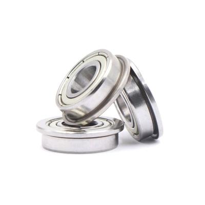 China Hotels Tiny Bearing With Flange Edge Bearing Full F624 F625 F626 F628 F699 F6200 Bearing Steel for sale