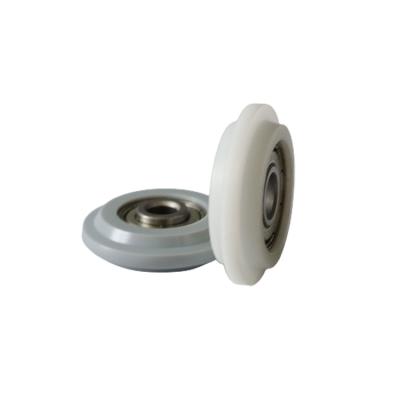 China High speed grooved plastic coated bearing is used for door and window hanging wheel for sale