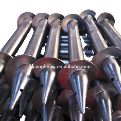 China Hot Galvanized Ground Steel Netting Screw Pole Anchor For Solar Project for sale