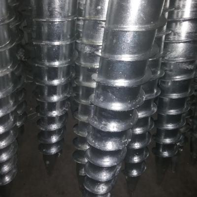 China Steel Hot Dip Galvanized Ground Screw Anchor for sale