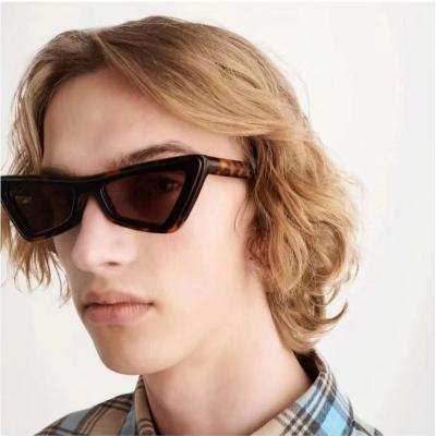 China New Fashion Punk Sun Glasses UV400 Shading Vintage Cat Eye Trendy Y2k Triangle Sunglasses Men Women for sale