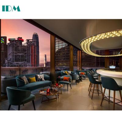 China IDM-R182 Modern Hotel Furniture Dining Table Chair Set Hotel Restaurant Furniture for sale