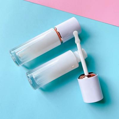 China Stock 100pcs 2022 New Cosmetic Brand Gradient 3ml Plan Lip Gloss White Tubes Wholesale Custom Logo Lip Gloss Tubes With Wands for sale