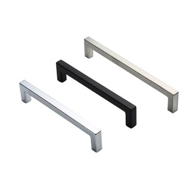 China Hot Sale Modern Design Home Hardware Stainless Steel Furniture Handle Modern Design Zinc Hardware Furniture Handle for sale