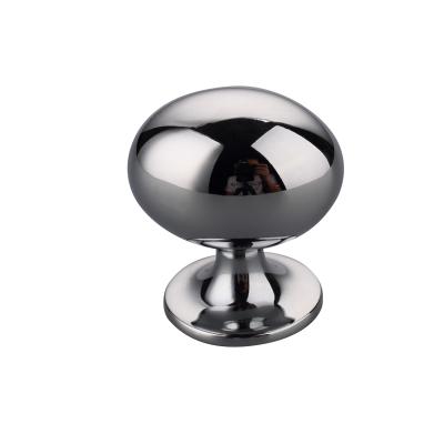 China High Quality Wholesale European Zinc Cabinet Cabinet Knob Round Chrome Knob for sale