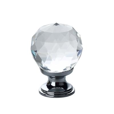 China Modern high quality luxury crystal rhinestone furniture handles drawer knobs for sale